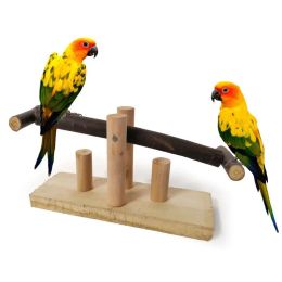 Toys Parrot Mite jouet en bois Seesaw Chaise à bascule debout bar swing parakeet pochettes perche