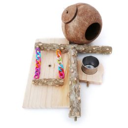 Speelgoed Papegaaibaars Speeltuin Tafelblad Gym met Schommel Hangmat Nest Kooi Accessoires