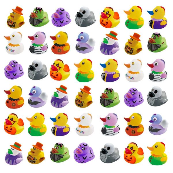 Toys Party Rubber Halloween Ducks Baby Supplies Kids Shower Bath Bath Touet Float Soundy Sound Duck Water Play Game Gift for Children