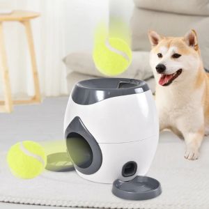 Jouets lanceur de balle pour animaux de compagnie, jouet interactif pour chien, Tennis, fuite de nourriture, Machine de récompense, mangeoire lente pour chats, chaton, chiot, accessoires