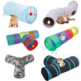 Toys Pet Cat Tunnel Toys pliable Pet Cat Kitty Training Interactive Fun Toy For Cats Rabbit Animal Play Tunnel Tube