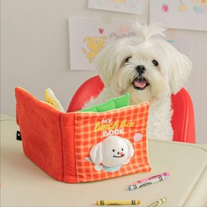 Jouets pour animaux de compagnie, distributeur d'alimentation lente, livres de dessins animés, Puzzle, tapis olfactif, jouet vocal amusant, nourriture cachée, coussinet nasal pour animaux de compagnie