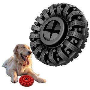 Juguetes Juguete para perros para mascotas Neumático de caucho natural Juguete para masticar Dispensador de golosinas Comida para derrames Juguete para perros indestructible y duradero para suministros para perros medianos y grandes