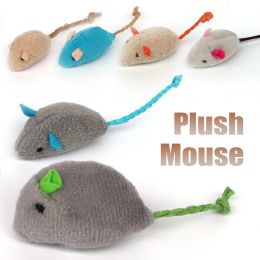 Toys Pet Toy Catnip Mice Cats Toys Fun Fun Feushing Mouse Cat Toy para gatito Colorido Lindo Fee Interactive False Matón Accesorios para mascotas