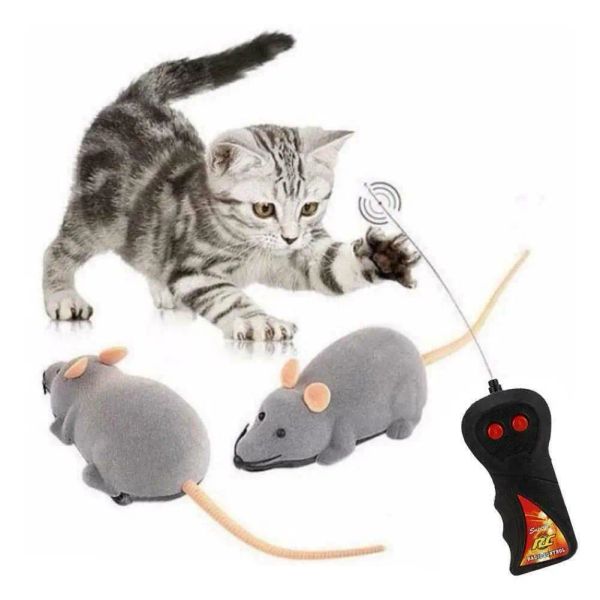 Toys animaux de compagnie Cats de souris Toy sans fil de souris RC électronique pour jouer à des jouets interactifs pour animaux de compagnie pour animaux de compagnie