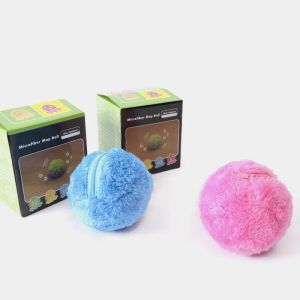 Jouets pratique automatique rouleau balle magique rouleau balle jouet non toxique sûr boule magique chien chat animal de compagnie jouet interactif