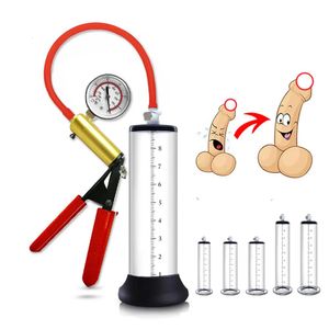 Toys Pump Toys Pompe à pénis en acrylique manuel agrandisseur de pénis jouet sexuel pour hommes pompe à vide Masturbation masculine prolongateur de pénis produits de sexe pour adultes