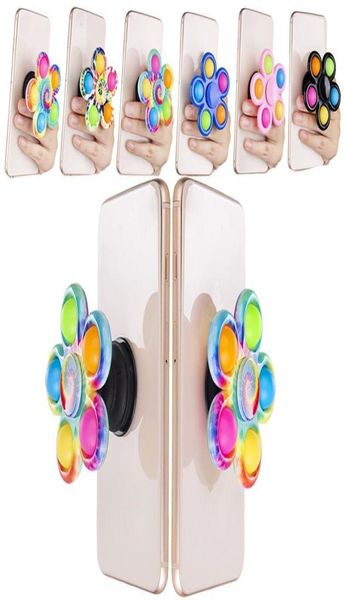 Jouets Push Bubble stick Force de préhension jouet sensoriel support de téléphone en Silicone avec Anti-Stress anxiété pression doigt Toys8354637