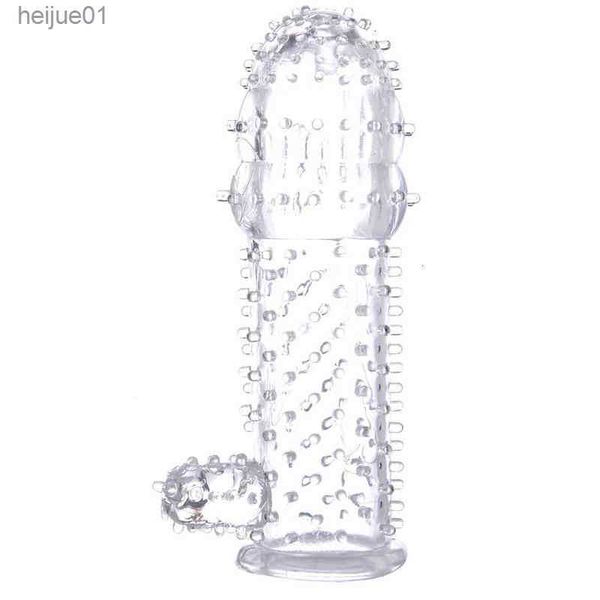 Spielzeug Sexy Massagegerät Vibrator Penisring Verdickte Erwachsene Produkte Spaß Masturbator Sex Herren Kristall Set Mann und Frau spielen Wolfszahn L230518