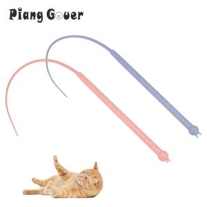 Toys Simuled Mouse Tail Cat Toy Cat Teaser Funny Stick Silicone Long Tail Pet Toy Toy Accessoire