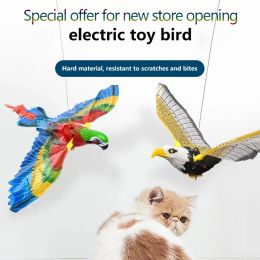Jouets simulation oiseau interactif chat toys électrique suspension eagl volant oiseau chat chat y jeu de chat stick scratch ouverture préférentielle préférentielle
