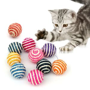 Toys Sisal Ball Cat Toy Ball Amusing Cat Walking Toys Cat Scratch Ball Pet Supplies G376A