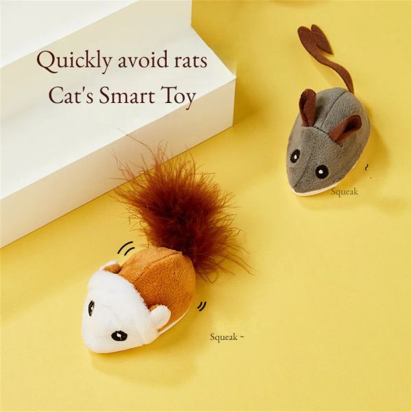 Toys Smart Cat Toys Vocal Plush Interactive Mouse Toy Cat Toys Cat Toys Interactive Moving Fun Electric Pet Toy Pet Cat Toys