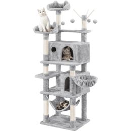 Toys Smilemart 67 '' H Multilevel Cat Tree Cat Tower Condos, Cat Supplies, Cat Climbing Frame, Cat Toys, zodat katten gelukkig kunnen spelen