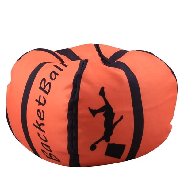 Sac de rangement de jouets Basket-ball Creative Stockage moderne Peluche Stockage Bean Bag Chaise Enfants Vêtements Jouet organisateur A804 04 T200601