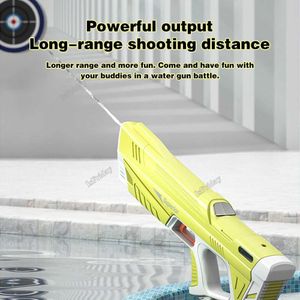 Toys Summer Water Gun Full Automatic Electric Toy Induction Absorbing High-Tech Burst Beach Outdoor Fight 240409