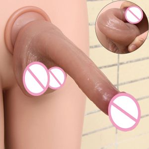 Toys superhuid realistische dildo's dubbele laag siliconen zachte sexy lul vagina lid anale masturbators sex shop voor paar