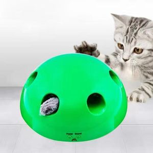 Jouets Le nouveau jouet de chat semi-circulaire électrique populaire fournitures de chat chat attraper souris chat jouet drôle automatique chat jouet traiter jouet animaux jouets