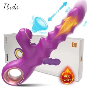 Jouets gode vibrateur femme Clitoris ventouse stimulateur clitoridien succion chauffage vibrant Hine adultes jouets sexuels pour femmes