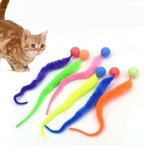 Toys Wiggly Balls Cat Toys Nouveau chat Mochette Toys Boulcy Ball Wiggly Tail Soning Kitten Mite Player Toys Toys Cat Toy