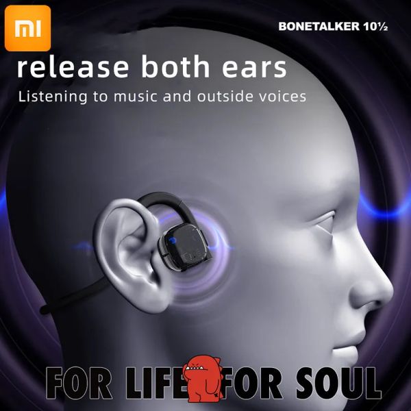 Juguetes Xiaomi, auriculares deportivos de conducción ósea, auriculares inalámbricos Bluetooth 5,3, auriculares impermeables con micrófono para correr