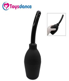 Toysdance 310 ml Clyster Douche Silicone Cleaners Intestina Produits sexuels pour adulte Appareil à tête douce ANAL TOYS BLACK Q17112418618552