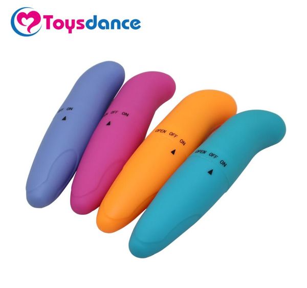 Toysdance Sex Products Femmes Couleur Aléatoire Bullet Vibrateurs ABS HAUTE QUALITÉ Gspot Masseur Adulte Sex Toys ABS Multispeed Vibes q7211740