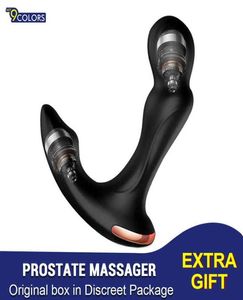 ToySex Toys for Men Prostate Massager Vibrator Buttplug anale staart Roterende draadloze externe USB -laadproducten voor volwassenen voor mannelijke Q2968837