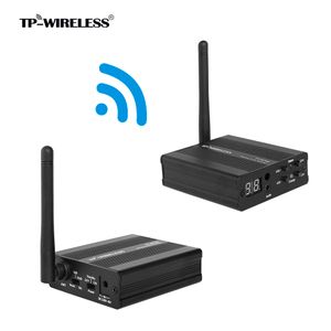 Freeshipping TP-Wireless 2.4GHz Digital Draadloze HDCD Audio-adapter Muziek Geluidszender en Ontvanger 64K @ 16bit * 2