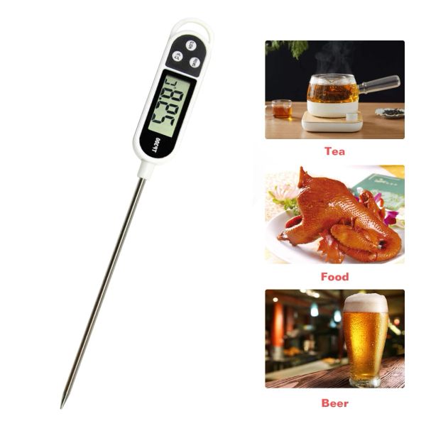 TP300 LCD Termómetro de carne digital Cocina Cocina de alimentos BBQ Probe de agua Aceite de agua Líquido Temperatura Sensor medidor