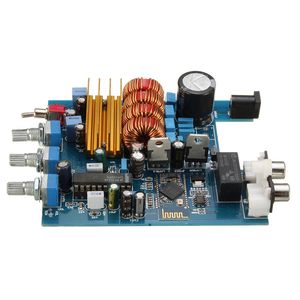 Freeshipping TPA3116 + LM1036 Klasse D DC18V-24V 2 x 50W CSR4.0 Bluetooth-versterker Board Treble Bass Passment Audio AMP