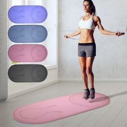 TPE Yoga Mat Antislip Sport Springtouw 8mm Thuis Fitness Gymnastiek Pilates Pad Geluiddichte Schokabsorptie Oefening 240113