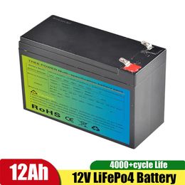 TPO 12V 10AH 12AH LIFEPO4 Batterijpakket Lithium Iron Fosfaat Batterij ingebouwde BMS 12.8V 24V voor Kid Scooter Boat Motor Light