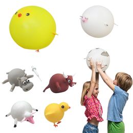 TPR Blowing Animal Venting speelgoed opblaasbare dieren Ballon Ball Stress Relief Balls Decompressie Toy Toys Angst Reliever