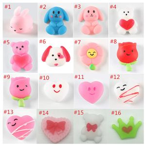 TPR Squishy Animal Fidget Juguetes para el Día de San Valentín Dibujos Animados Mascotas Extrusión de Extrusión Discompresión Juguete Lindo Squeeze Mochi Rising Alivio de Estrés Abrazas Fácil de llevar