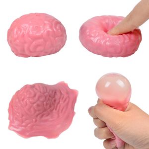 TPR Squishy Brain Fidget Toy Splat Ball Anti-Stress Ventilation Balls Funny Squeeze Toys Soulagement du stress Jouets de décompression Soulagement de l'anxiété