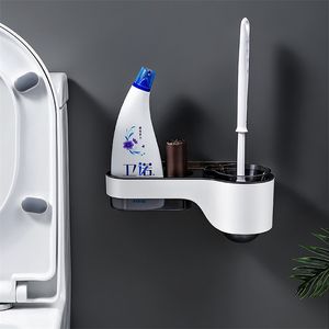 Porte-brosse de toilette TPR pour le nettoyage des accessoires de WC multifonctions, ensemble de rangement, salles de bains 210423