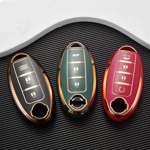 TPU Auto Remote Keys Case Key Cover Shell Accessories For Nissan Qashqai Juke J10 J11 X-Trail T32 T31 Kicks Tiida Pathfinder Note Infiniti Car Parts