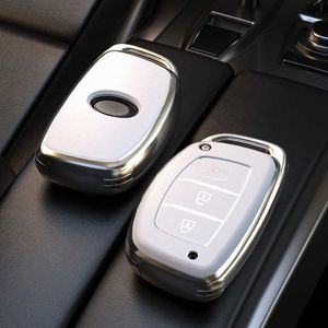 TPU Car Key Case Cover For Hyundai Tucson Sonata Santa Fe Elantra Accent Solaris Verna Ix25 Ix35 I20 I30 Remote Protect Shell 0109