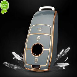 Coque de protection de clé à distance de voiture en TPU pour Mercedes Benz 2017 classe E W213 E200 E260 E300 E320 2018 accessoires de classe S GLS GLA