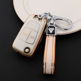 TPU Car Smart Key Case Cover Cover Shell FOB pour Vauhxall Opel Astra H Corsa D Insignia Vectra Zafira Signum Protector Sac Accessoires