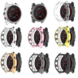 TPU Curved Full Edge Smart Horloge Zachte beschermende film Cover Bescherming voor Garmin Forerunner745 Watch Screen Protector Case
