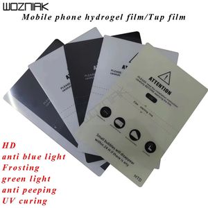 TPU Film Hydrogel Film Universal Curved Curved Protector Film Cut Machine Phone Mobile Phone Screen Protective Film 50pcs 240514