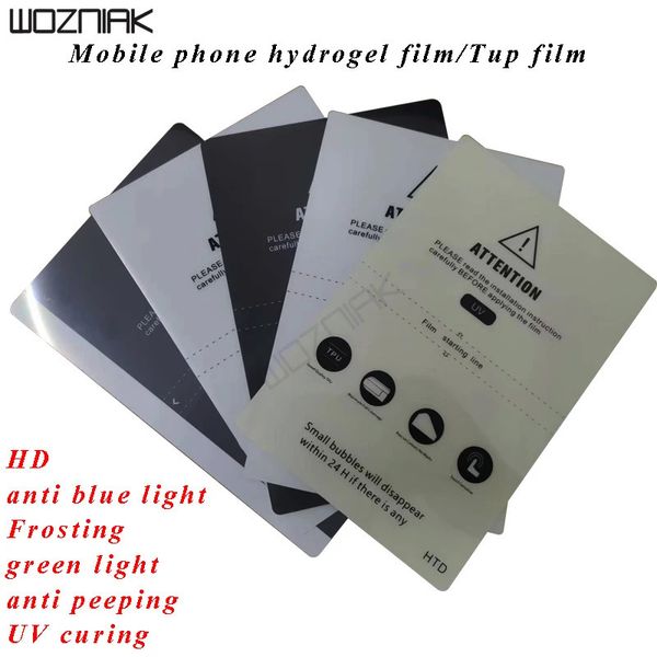 TPU Film Hydrogel Film Universal Curved Curved Protector Film Cut Machine Phone Mobile Phone Screen Protective Film 50pcs 240422