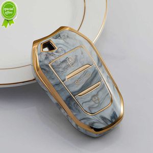 TPU Jade Pattern Car Key Box Cover Protection For Peugeot 308 408 508 2008 3008 4008 5008 Citroen C4 C4L C6 C3-XR