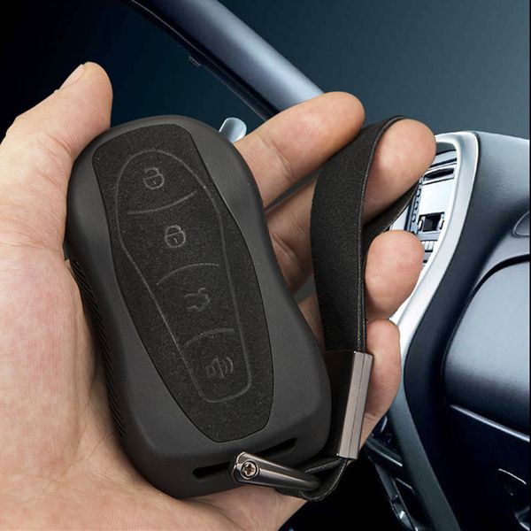 Coque de protection pour porte-clés en TPU pour Geely New Emgrand GS X6 SUV EC7 accessoires de style de voiture porte-clés boucle Fob