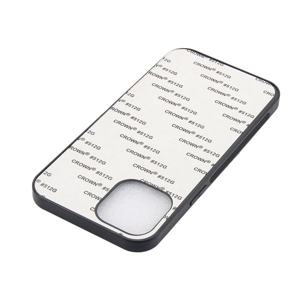 Étui à Sublimation 2D TPU + PC avec feuilles d'aluminium vierges pour iPhone 12 11 Pro Max Xs Xr Xs Max, impression par transfert thermique à faire soi-même