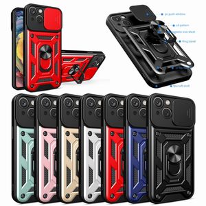 Funda de teléfono con soporte de PC de TPU para iPhone 14 Plus 13 12 Mini 11 PRO MAX XR XS MAX 6 7 8 SE SE3 11 14 PRO, cubierta protectora de ventana Push Push