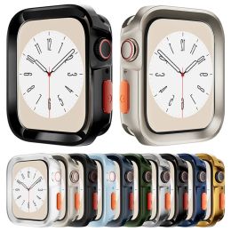 Coque en TPU pour Apple Watch Ultra2, 49mm 45mm 41mm 44mm 40mm, cadre pare-chocs, protection anti-chute, iWatch série 9 8 7 6 5 4 SE
