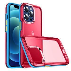 Coques de téléphone transparentes en silicone TPU pour iPhone 12 13 14 Pro Max 7 8 Housse de protection transparente antichoc